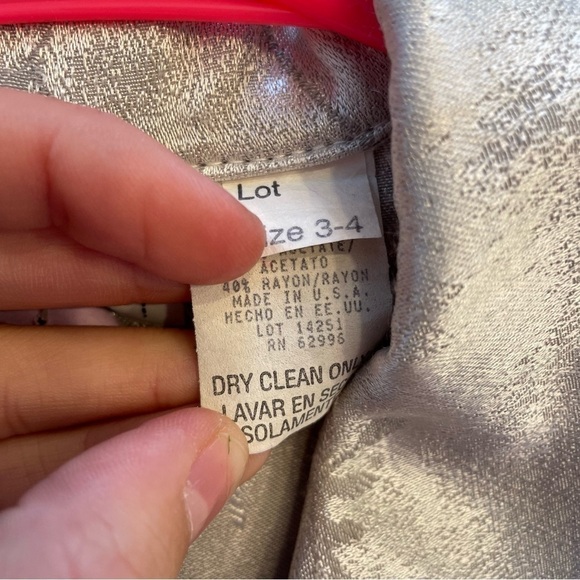 Scarlett Vintage Jacket, Pant & Belt silver size 3-4 - Picture 10 of 16